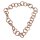 Necklace Watersnake Leather Chain 45mm ,  Woodsmoke / Ring / 120cm