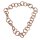 Necklace Watersnake Leather Chain 45mm ,  Woodsmoke / Ring / 120cm