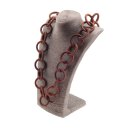 Halskette Wasserschlange Leder Chain 45mm ,  Canyon Rose...