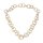 Halskette Wasserschlange Leder Chain 40mm ,  Natural / Ring / 104cm