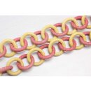 Halskette Wasserschlange Leder Chain 30mm  ,  Yellow /...