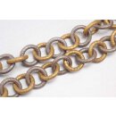 Halskette Wasserschlange Leder Chain 30mm  ,  Gold /...