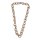 Necklace Watersnake Leather Chain 30mm  ,  Gold / Silver / Ring / 96cm