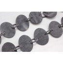 Halskette Wasserbüffel Chain 40x48mm Black Matt /...