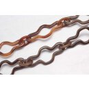 Halskette Wasserbüffel Chain 63mm Brown shiny /...
