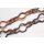 Halskette Wasserbüffel Chain 63mm Brown shiny / Teardrop w/ ring / 100cm