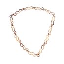 Halskette Wasserbüffel Chain 82mm White shiny / Teardrop w/ ring / 110cm