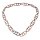 Necklace Water Buffalo Chain 75mm Brown shiny / Long oval  / 110cm