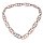 Halskette Wasserbüffel Chain 75mm Brown shiny / Long oval  / 110cm
