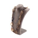 Halskette Wasserbüffel Chain 70mm White shiny / Long...