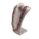 Halskette Wasserbüffel Chain 92mm Brown shiny /...