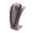 Halskette Wasserbüffel Chain 33mm Black shiny / Wavy...