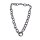 Halskette Wasserbüffel Chain 33mm Black shiny / Wavy  / 80cm