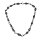 Necklace Water Buffalo Chain 65mm Black shiny / Twisted w/ ovel / 110cm