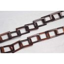 Halskette Wasserbüffel Chain 32mm Brown shiny /...