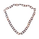 Halskette Wasserbüffel Chain 32mm Brown shiny / Square / 110cm