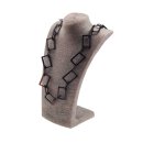 Halskette Wasserbüffel Chain 32 /45mm Black shiny /...