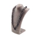 Halskette Wasserbüffel Chain 80mm Black shiny / oval...