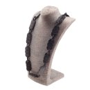 Halskette Wasserbüffel Chain 58mm Black shiny / oval...