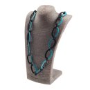 Halskette Wasserbüffel Chain 50x30mm Black shiny w /...