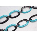 Halskette Wasserbüffel Chain 50x30mm Black shiny w /...