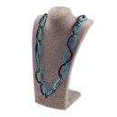 Halskette Wasserbüffel Chain 50x30mm Black shiny w /...