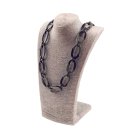 Halskette Wasserbüffel Chain 50x30mm Black shiny w /...