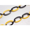 Halskette Wasserbüffel Chain 50x30mm Black shiny w /...