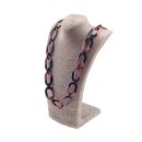 Halskette Wasserbüffel Chain 50x30mm Black shiny w /...