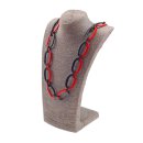 Halskette Wasserbüffel Chain 50x30mm Black shiny w /...