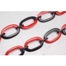 Halskette Wasserbüffel Chain 50x30mm Black shiny w /...