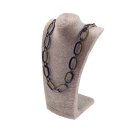 Halskette Wasserbüffel Chain 50x30mm Black shiny w /...