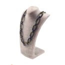 Halskette Wasserbüffel Chain 50x30mm Black shiny w /...