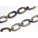 Halskette Wasserbüffel Chain 50x30mm Black shiny w /...
