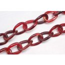 Halskette Wasserbüffel Chain 38x28mm Red shiny /...