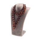 Halskette Wasserbüffel Chain 38x28mm Orange / black...