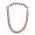Necklace Water Buffalo Chain 38x28mm Orange / black shiny / Wavy  / 122cm