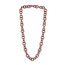 Necklace Wood Bayong chain  ca.25mm  / natural / Ring / 96cm