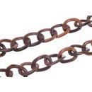 Necklace Wood Ebony chain  ca.45mm  / natural / Wavy  /...