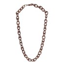 Halskette Holz handpainted  Halskette chain ca.45mm / Wavy  / 140cm