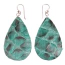 Python Leather Earrings,925 Sterling...