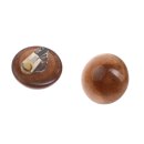 Ear clips Resin Earrings,Brown,Flat Round 28mm