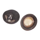 Ear clips Resin Earrings with MOP Shell,Flat Round 47mm