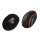 Wood Earring with Design,Black,Flat Oval 52mm