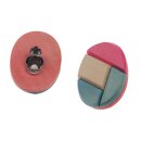 Wood Earring with Design,Multicolor 48mm