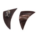 Ohrringe gefertigt aus Robles Holz with Brownlip Muschel...
