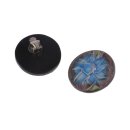 Earrings made of Wood Handpainted,Flat Round 38mm