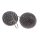 Stingray Leather Cabochon Cut Grey Polished Earrings,925 Sterling Silver 25mm