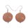 Stingray Leather Ufo Flat Round Lachs Polished Earrings,925 Sterling Silver 25mm