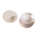 Abalone Shell Cabochon Cut,Flat Round White 20mm with Ear...